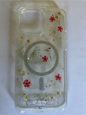 Plum Pretty Sugar Clear IPhone 15 Pro Max case